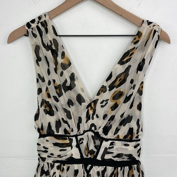 Victoria’s Secret Leopard Print Sleeveless Baby Doll Flowy mini dress Y2K size 0 - Picture 3 of 13
